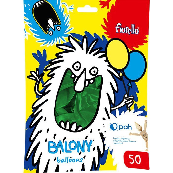 Balony 12` METALLIC zielony ( 50szt.) 170-2655 FIORELLO