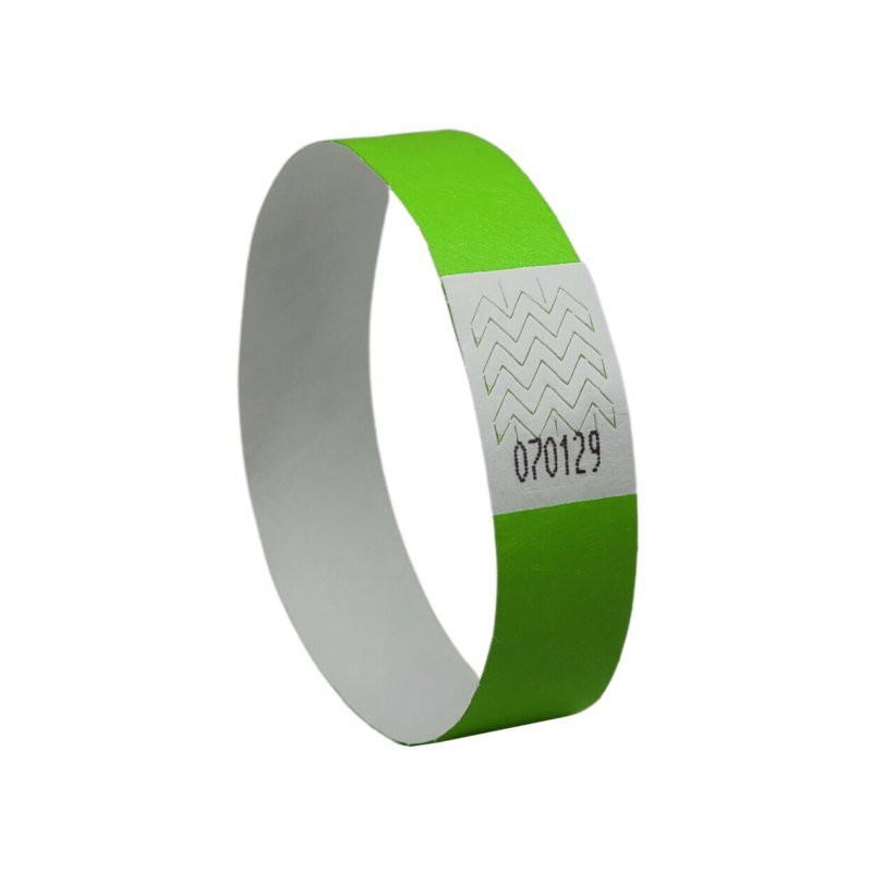 Opaski na rękę 256x19mm (50 arkuszy = 500 opasek) neonowe zielone TYVGN-50 AVERY