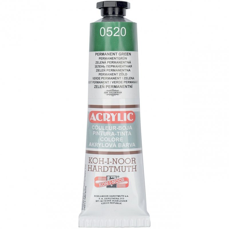 Farba akrylowa 162736 zieleń pernam.0520 40ml. KOH-I-NOOR