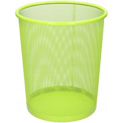 Kosz biurowy NATUNA 10L siatka limonkowy 235x270mm (L3515)