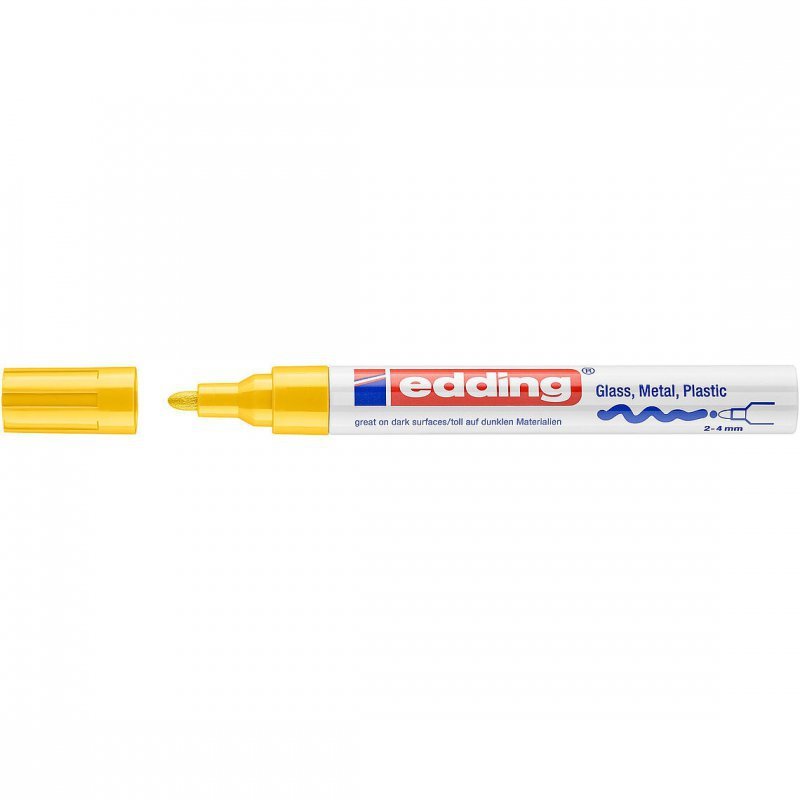 Marker lakierowy 2-4mm 750 żółty okrągła końcówka 750/005/Z EDDING