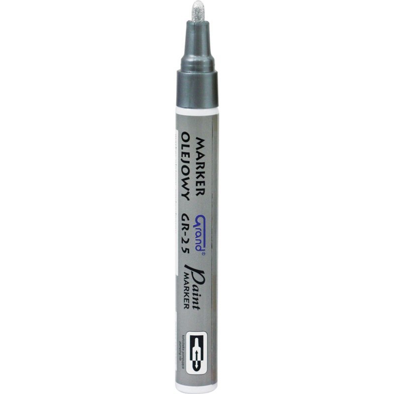 Marker olejowy GR-25 srebrny GRAND