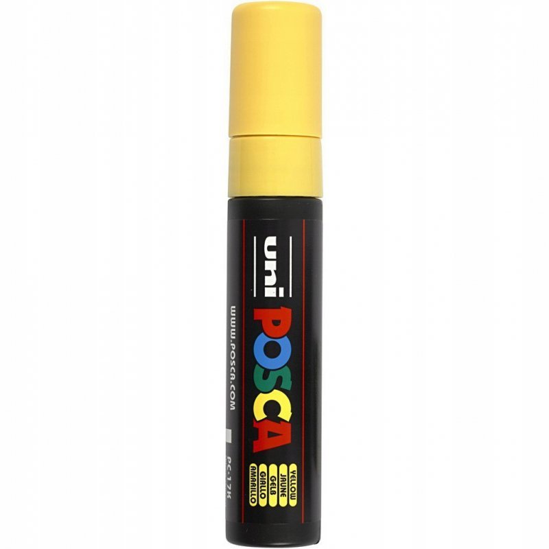 Marker z farbą plakatową UNI Posca PC-17K, żółty