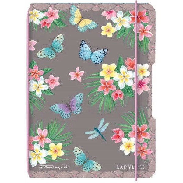 Notatnik Flex A6 40 kartek w kropki Notes Ladylike Butterflies 50044313 HERLITZ