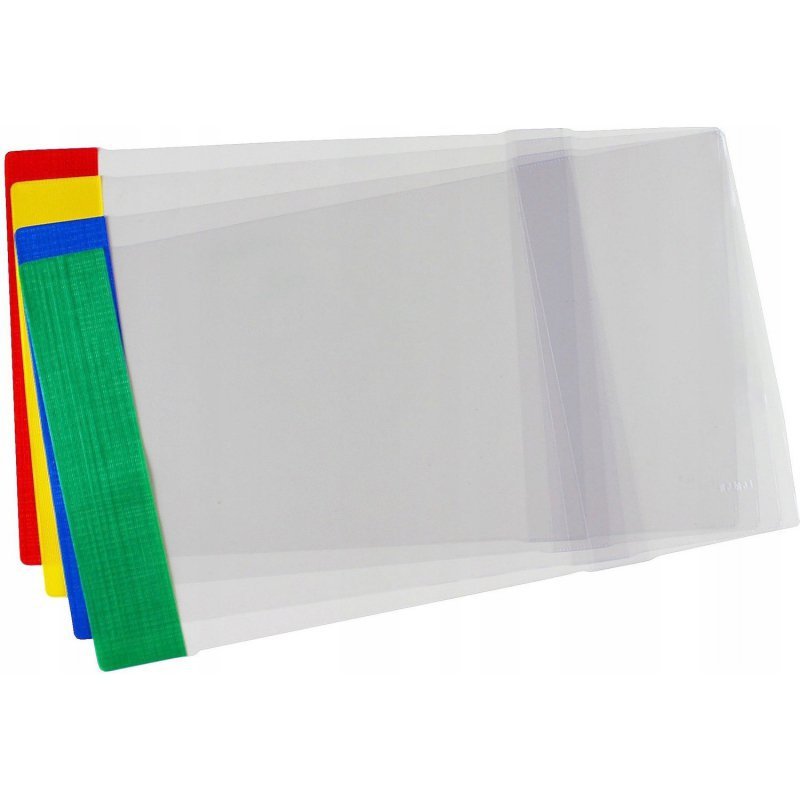 Okładki regulowane na książki i zeszyty B5 kolorowe 25 sztuk 25,3x35,6-37,2cm OZK-45 BIURFOL