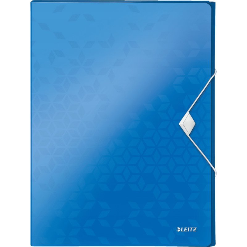 Teczka z gumką LEITZ WOW 30mm 250k A4 niebieska 46290036