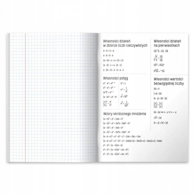 Zeszyt szkolny przedmiotowy A5 60 kartek w kratkę 70g MATEMATYKA 9577438 HERLITZ