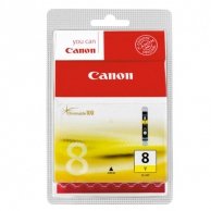 Canon oryginalny ink CLI8Y, yellow, 420s, 13ml, 0623B026, 0623B006, blistr z ochroną, Canon iP4200, iP5200, iP5200R, MP500, MP800
