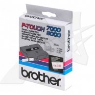 Brother taśma do drukarek etykiet, TX-232, czerwony druk/biały podkład, laminowane, 8m, 12mm