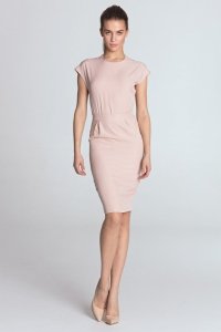 Sukienka ołówkowa - róż - S115