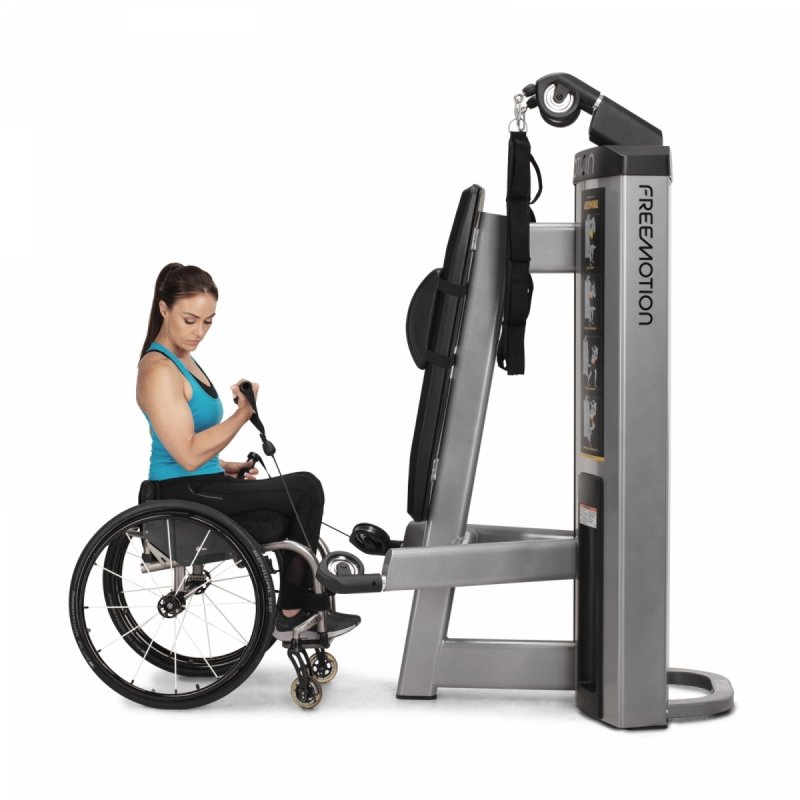 Maszyna do treningu mięśni brzucha i bicepsów Freemotion