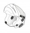 Interkom motocyklowy INTERPHONE U-COM 4, komplet na 1 kask