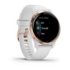 Zegarek Garmin Venu 2S (40 mm) Rose Gold Stainless Steel Bezel / White Case / Silicone Band