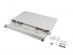 Przełącznica światłowodowa Lanberg 12xSC simplex / 12xLC duplex Rack 19 1U szara+ akcesoria