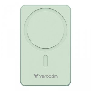 Powerbank Verbatim Charge 'n' Go Essentials Magnetic Wireless 10000mAh USB-C PD 3.0 Green