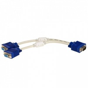 Kabel adapter Akyga AK-AD-20 VGA M - 2x VGA F 0,25m