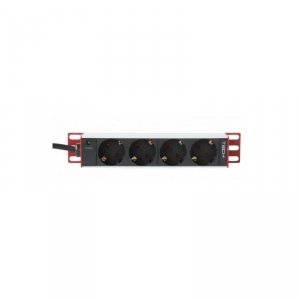 Listwa zasilająca Techly Rack 10 1U, 4xSchuko 1,8m