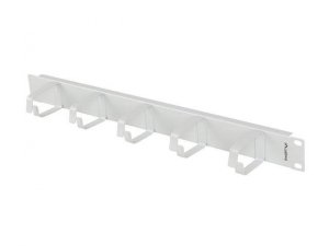 Organizer kabli Lanberg AK-1701-S 19 1U z 5 metalowymi uchwytami typ B szary