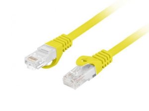 Patchcord Lanberg UTP kat.6 1m LSZH CU fluke passed żółty