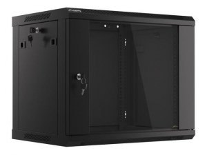 Szafa instalacyjna Rack wisząca 19 9U 600x450 czarna Lanberg (flat pack)