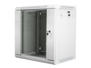 Szafa instalacyjna Rack wisząca 19 12U 600x450 szara Lanberg (flat pack) - USZ OPAK