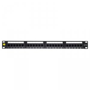 Patch panel 19'' Netrack 1U, 24-porty kat. 5e UTP, z półką