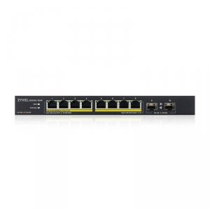 Switch niezarzadzalny Zyxel GS1100-10HP v2 8x100/1000Mbps 2xSFP PoE