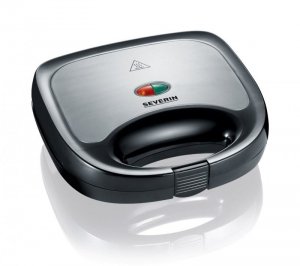 SEVERIN SANDWICH-TOSTER, STAL, PŁYTY Z POWŁOKĄ ANTYADHEZYJNĄ, ŁATWE CZYSZCZENIE, GUMOWE NÓŻKI, MOC 600W SA2969