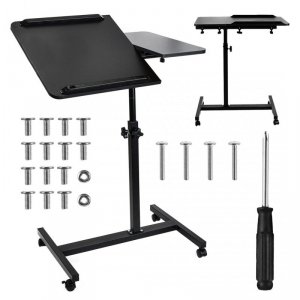 MACLEAN MOBILNE BIURKO/STAND NA LAPTOP, CZARNE, REGULACJA WYSOKOŚC 59-89CM, MAX. 30KG MC-121 B