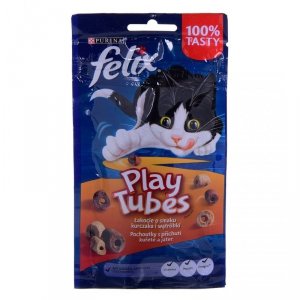 FELIX Play Tubes Kurczak, Wątróbka - przysmak dla kota - 50 g