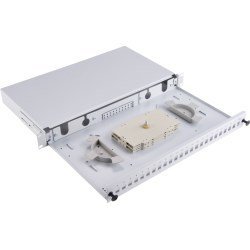 Alantec Przełącznica światłowodowa 24xSC simplex / 24xLC duplex 19 1U z płytą czołową oraz akcesoriami montażowymi (dławik