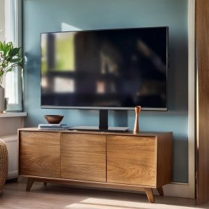 MACLEAN UNIWERSALNY STOJAK DO TV NA SZAFKĘ RTV PODSTAWKA, MAX. 40KG, MAX. VESA 600X400, DLA TV 32-75 MC-386