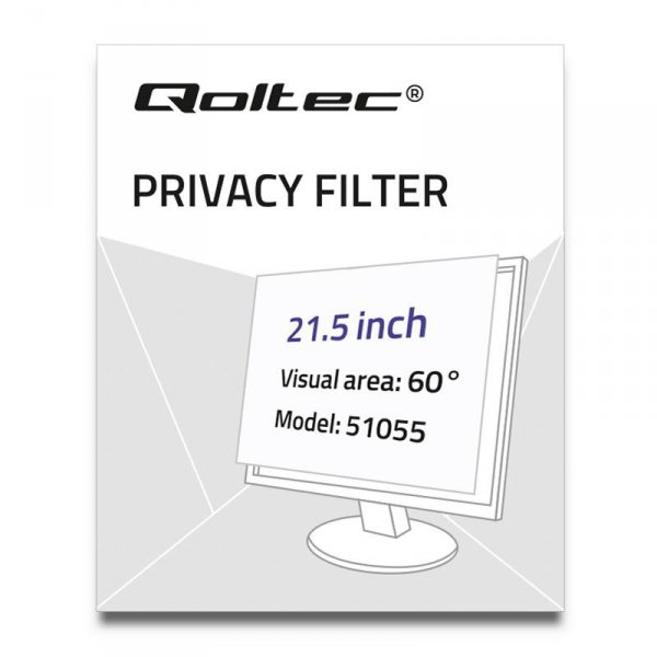 Filtr prywatyzujący RODO Qoltec 21.5&quot; (16:9)