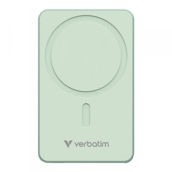 Powerbank Verbatim Charge &#039;n&#039; Go Essentials Magnetic Wireless 10000mAh USB-C PD 3.0 Green
