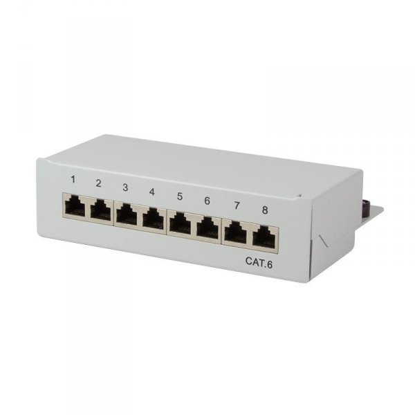 Patch panel stacjonarny LogiLink NP0016A 8x RJ45 kat.6 ekranowany