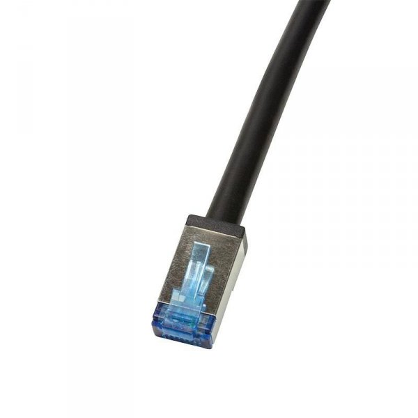 Patchcord LogiLink CQ7103S Cat.6A S/FTP PVC+PE 15m czarny