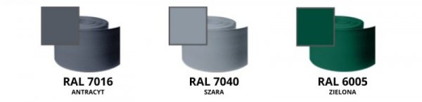 Taśma ogrodzeniowa 50mb Thermoplast® CLASSIC LINE 4,75cm SZARA