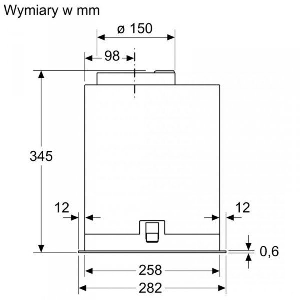 Okap BOSCH DLN78PC60