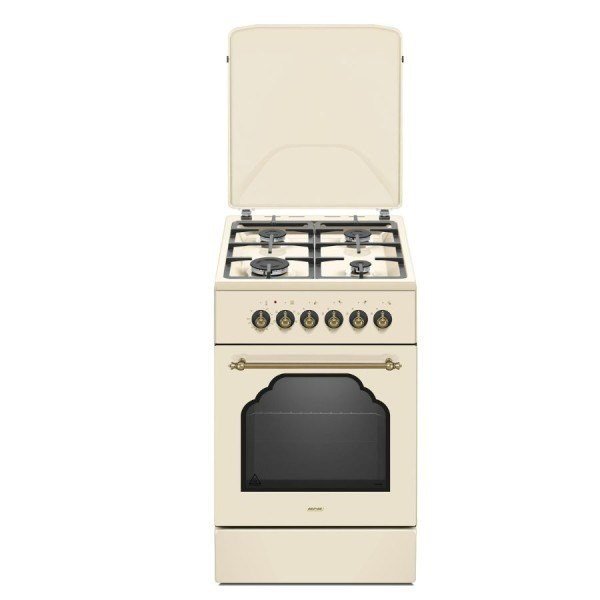 Kuchnia gazowo-elektryczna Retro Designe MPM-56-KRM-14 kremowa