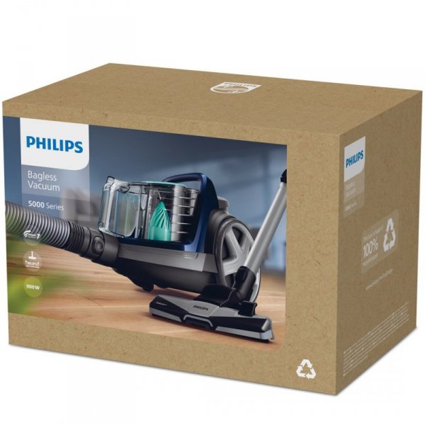 Odkurzacz bezworkowy Philips PowerPro Active FC9556/09 (750W; kolor czarny)