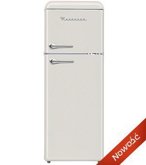 Lodówka Retro Ravanson LKK-210RC (545mm x 1470mm x 585 mm; 157l; Klasa A++; kremowy)