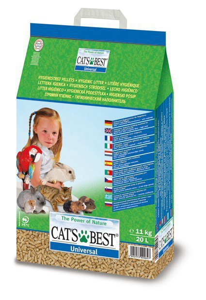 JRS CAT&#039;S BEST Universal - żwirek drewniany pellet - 20 L