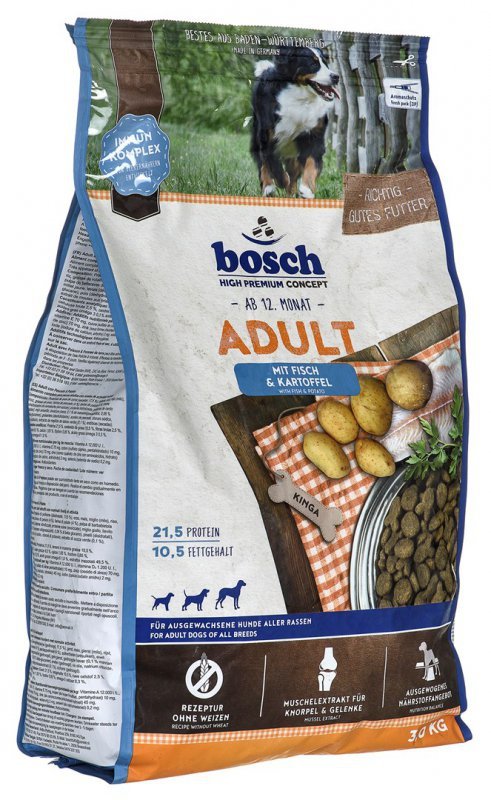 BOSCH Adult Fish & Potato - sucha karma dla psa - 3 kg