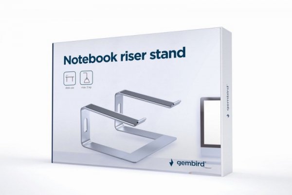 GEMBIRD PODSTAWKA DO NOTEBOOKA 15,6&quot; SREBRNA