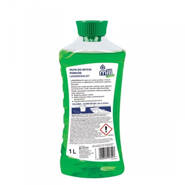 MILL CLEAN Płyn do mycia podłóg o zapachu Konwalii 1l (opak.zb 9 szt.)