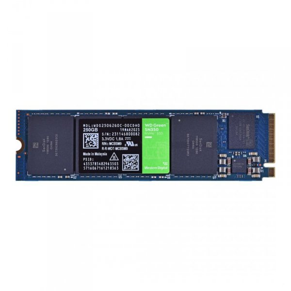 Dysk SSD WD Green SN350 WDS250G2G0C (250GB ; M.2 ; PCIe NVMe 3.0 x4)