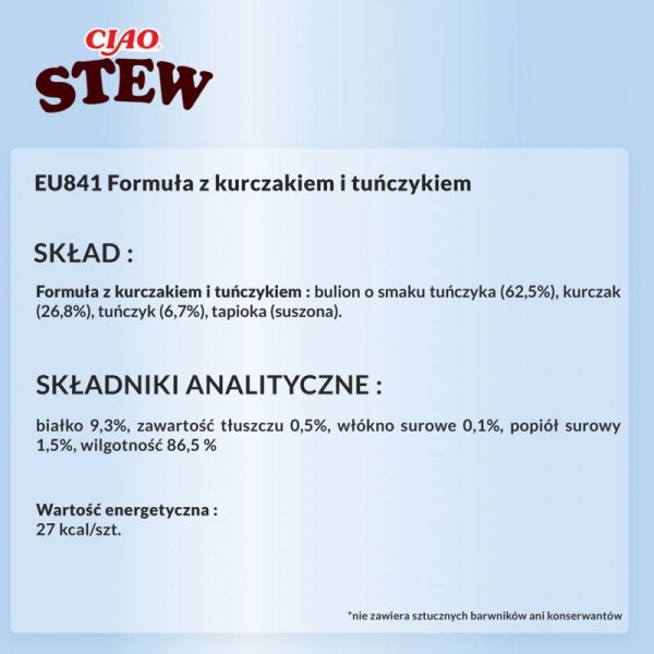 INABA CIAO Potrawka z kurczaka i tuńczyka 40g