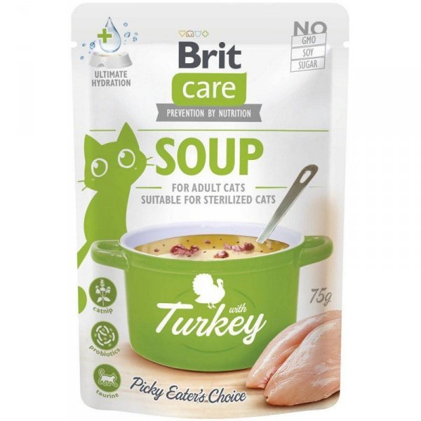 Brit Care Soup with duck turkey75g cat