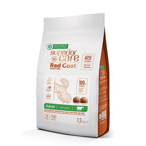 Nature&#039;s Protection Red Coat Grain Free Jagnięcina Adult Small Breeds 1.5 kg