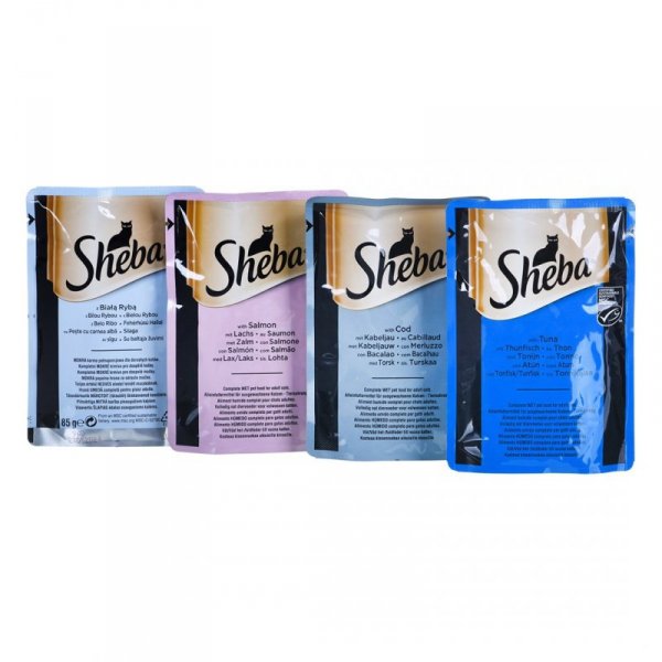 Sheba Delicacy Rybne Smaki w galaretce 80x85g